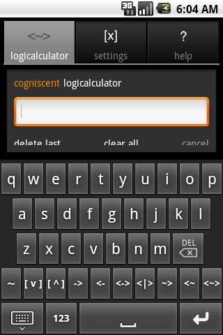 Logicalculator LSAT Keyboard