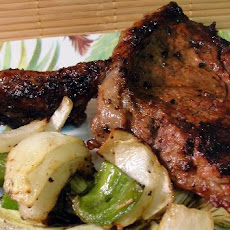 Skewered Steak With Vegetables