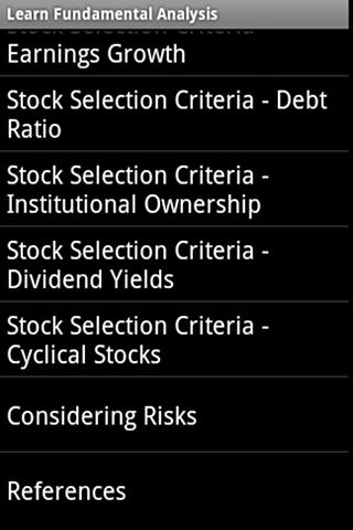 【免費書籍App】Stocks Fundamental Analysis-APP點子