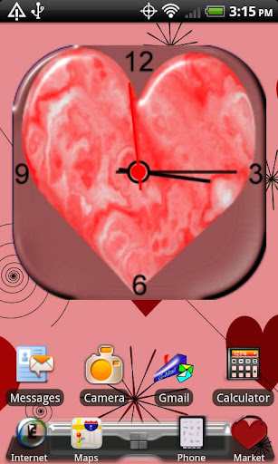 Red Hearts Wallpaper Theme
