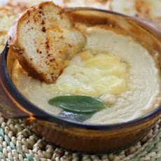 Cheesy White Bean Dip with Smoked Paprika Toasts