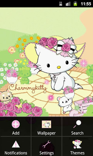 【免費個人化App】Charmmy Kitty Garden Theme-APP點子