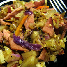 Leftover Ham & Cabbage Casserole