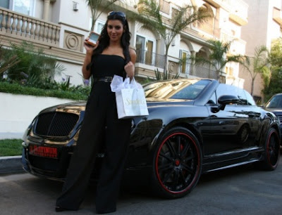 Kim Kardashian's Black Bentley Continental