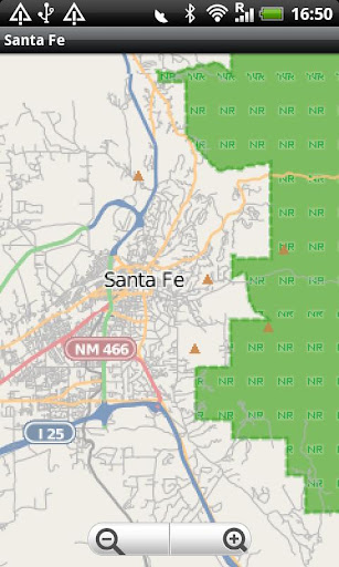 Santa Fe NM Street Map