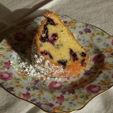 Blueberry Cream Cheese Pound Cake