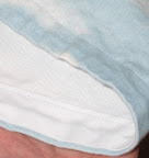 Hemmed with single-fold bias tape, straight stitched on the machine