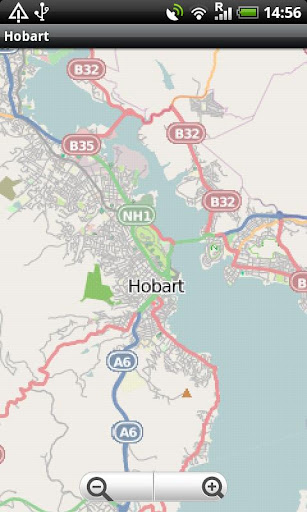 Hobart Street Map