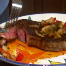 Spice-Rubbed Shell Steaks