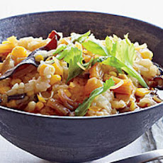 Rice and Sweet Corn Porridge with Dried Scallops