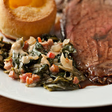 Collard Greens with Pimiento Cheese Recipe