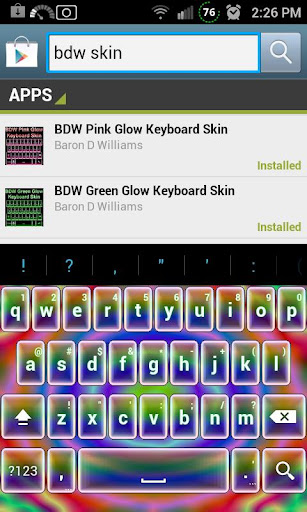 Psychedelic Keyboard Skin