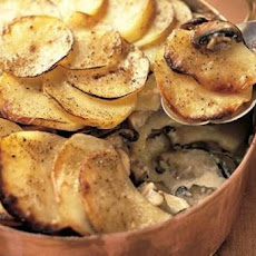 Potato and Portobello Mushroom Gratin