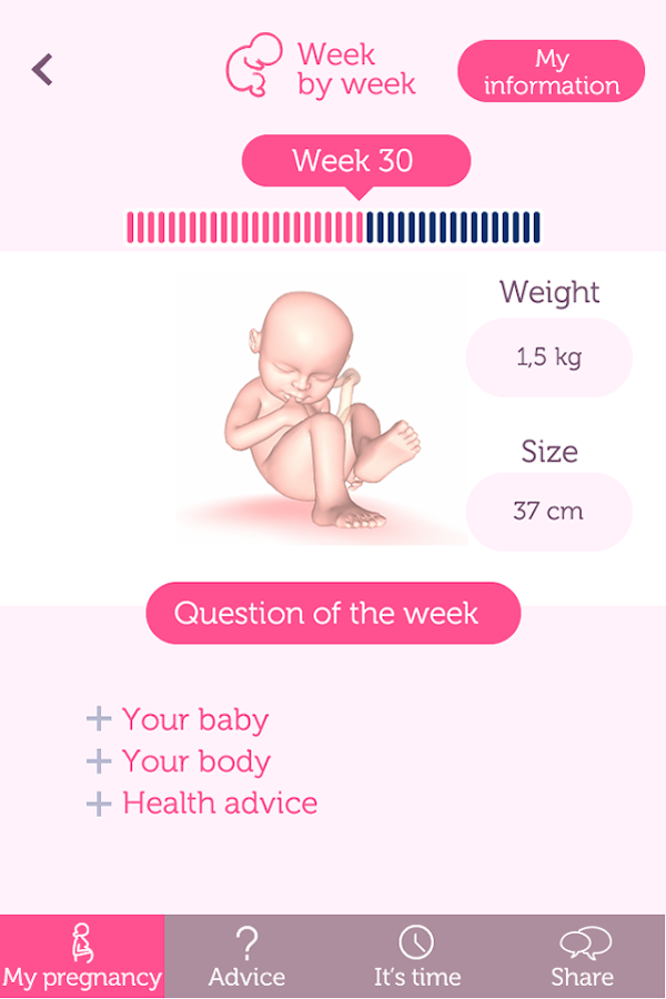 My Pregnancy day by day — приложение на Android