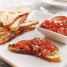 Herb Toasts and Tomato Salad