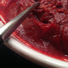 Sweet Beet, Cauliflower and Basil Puree (Vegan)