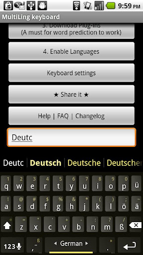 German Keyboard plugin