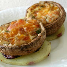 Broccoli Stuffed Baby Portabella Mushrooms