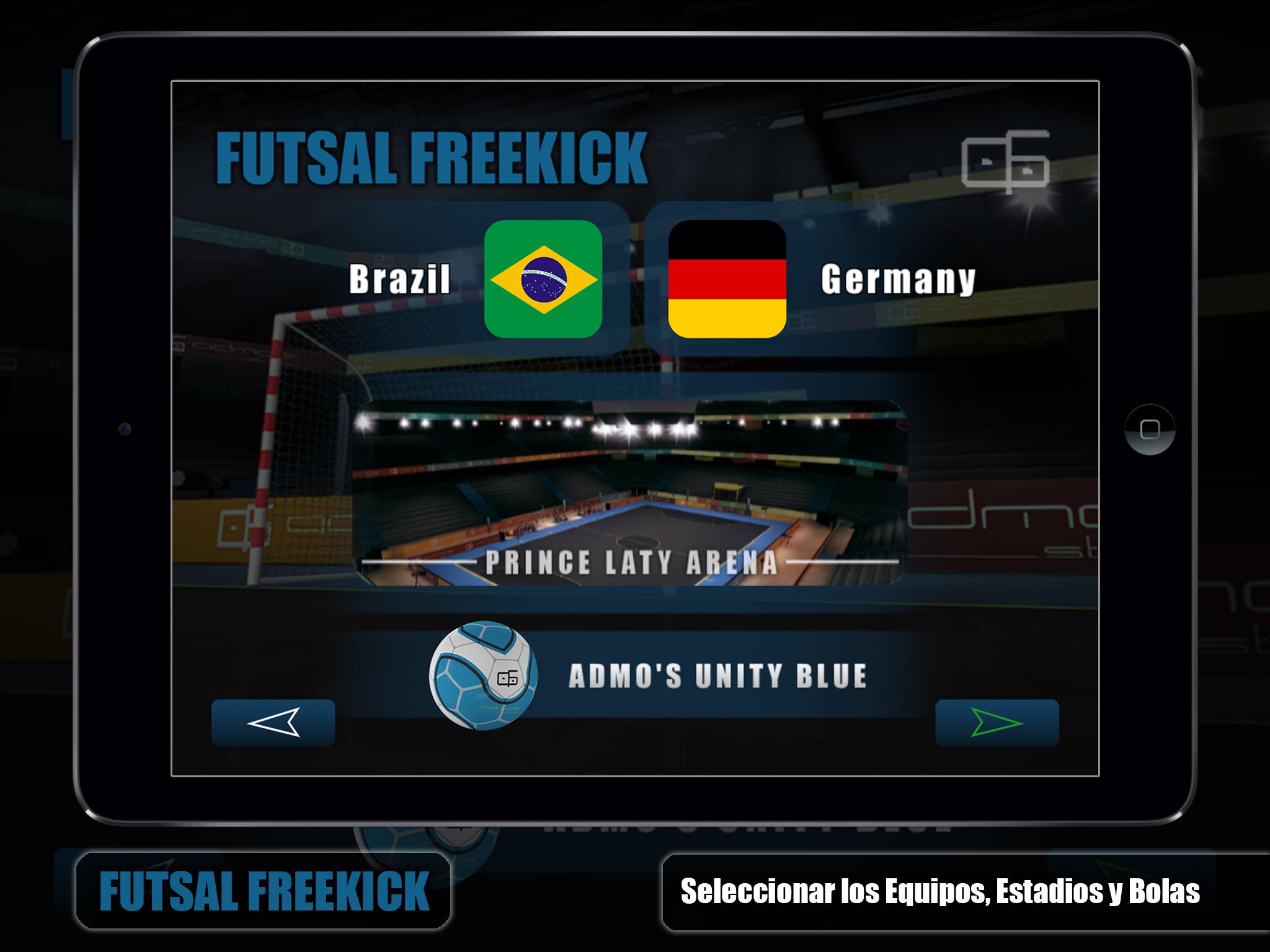 Android application Futsal Freekick screenshort