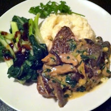 Pan-Seared Tuna with Ginger-Shiitake Cream Sauce