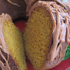 Pumpkin Bundt Cake With Chocolate Glaze