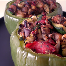 Eggplant-Stuffed Peppers