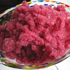 Pear and Cranberry Granita