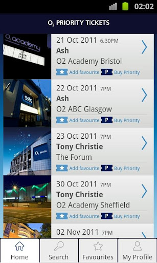 O2 Priority Tickets