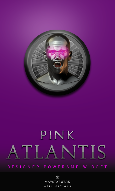Android application Poweramp Widget Pink Atlantis screenshort