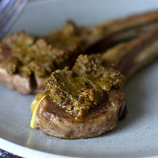 Lamb Chops with Pistachio Tapenade
