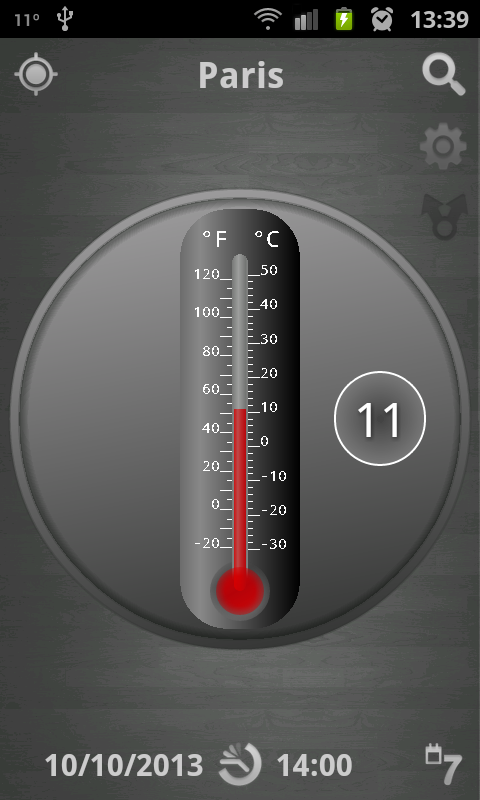 Android application Forecast Thermometer screenshort