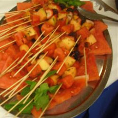 Skewered Cantaloupe
