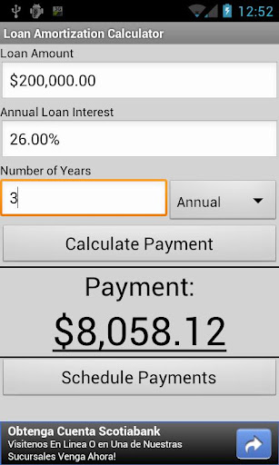 Loan Amortization Calculator