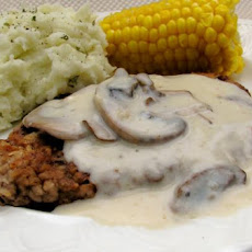 Chicken Fried Steak With Mushroom Gravy