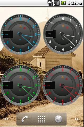 Sport Tachometer Analog Clock