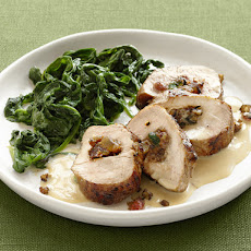 Fruitcake-Stuffed Pork Medallions