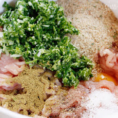 Southwest Turkey Meatballs with Creamy Cilantro Dipping Sauce