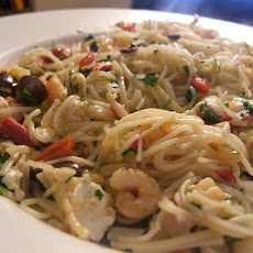 Ww Dilled Shrimp With Angel Hair Pasta