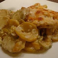 Zucchini, Yellow Squash & Potato Gratin