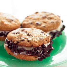Mini Chocolate Chip Ice Cream Sandwiches