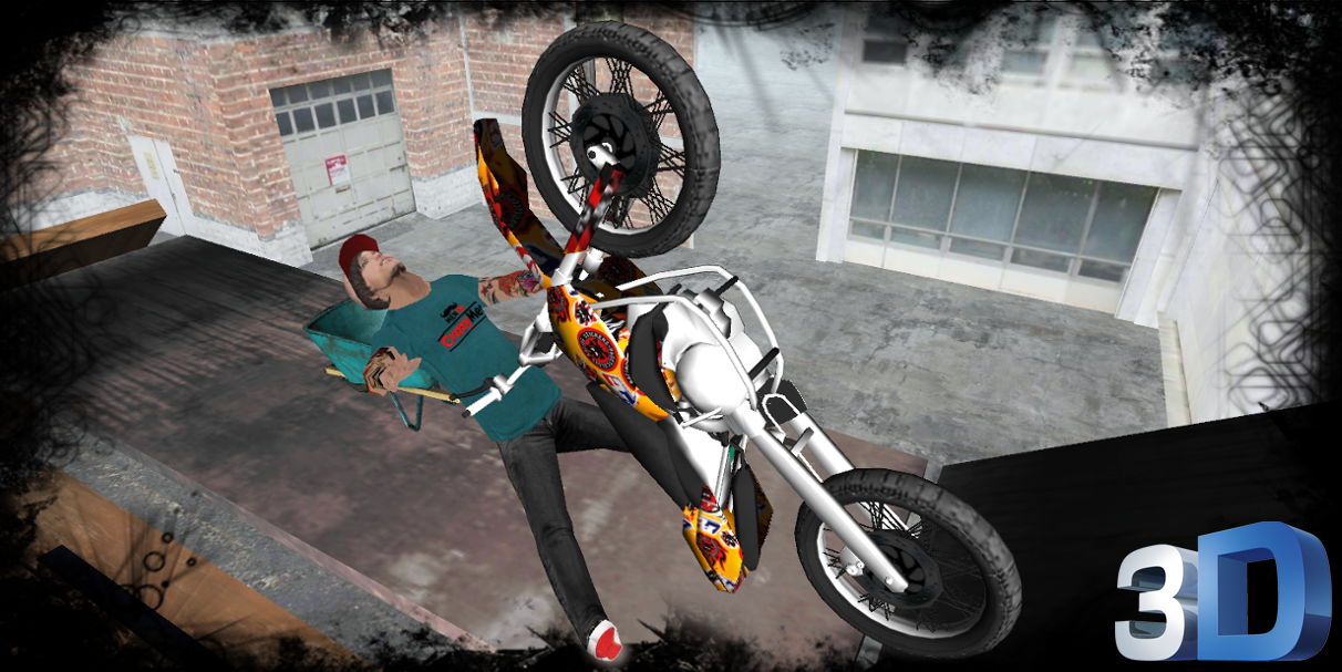 Android application Real Stunt Bike Mania : Racing screenshort