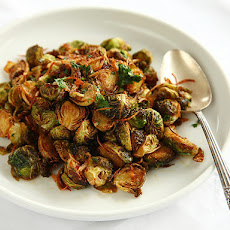 Fried Brussels Sprouts with Shallots, and Chilies