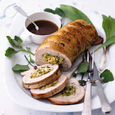 Turkey Breast Stuffed with Matzo and Fennel