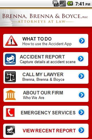 Brenna Law Accident App