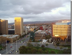 View from our hotel room across Victoria Square