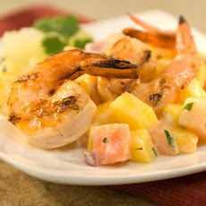 Tropical Grilled Shrimp Cocktail
