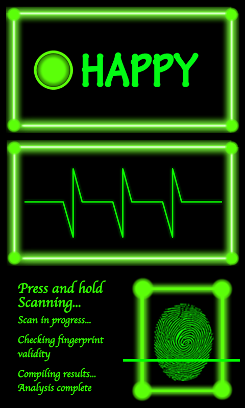 Android application Fingerprint Scanner, Mood Scan screenshort