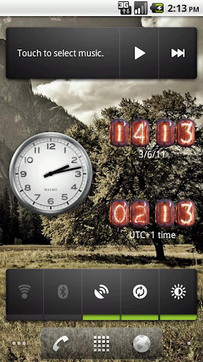 Nixie Clock Widget