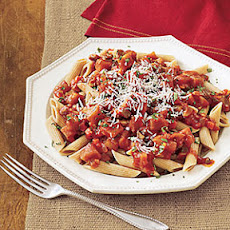 Whole-Wheat Penne with Eggplant-Tomato Sauce