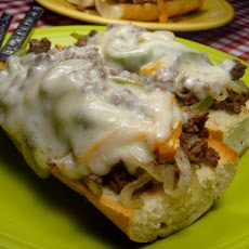 Open-Faced Pepper Burgers